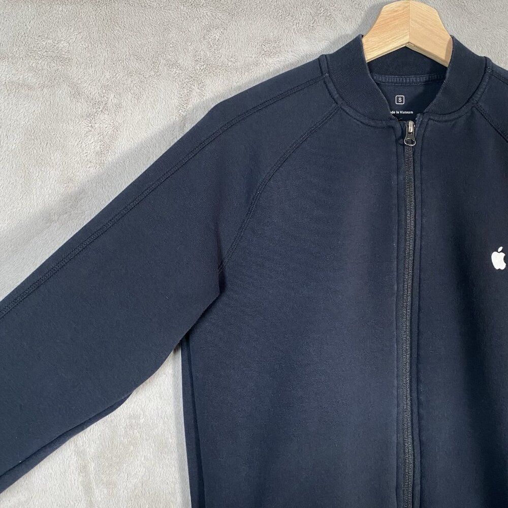 Apple Logo Store Employee Jacket Size Small Black Full Zip Techwear - Picture 6 of 13
